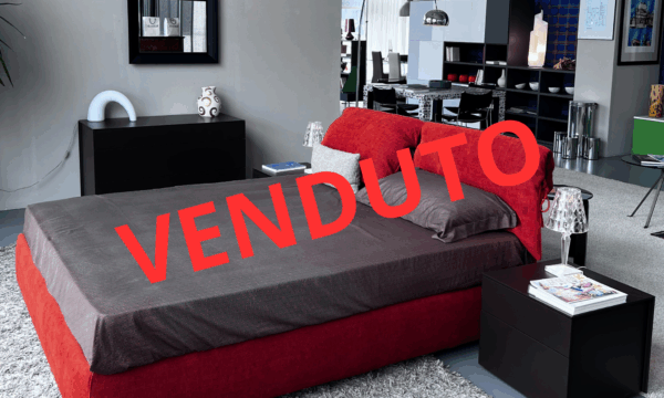Flou - Letto matrimoniale con contenitore - Nathalie